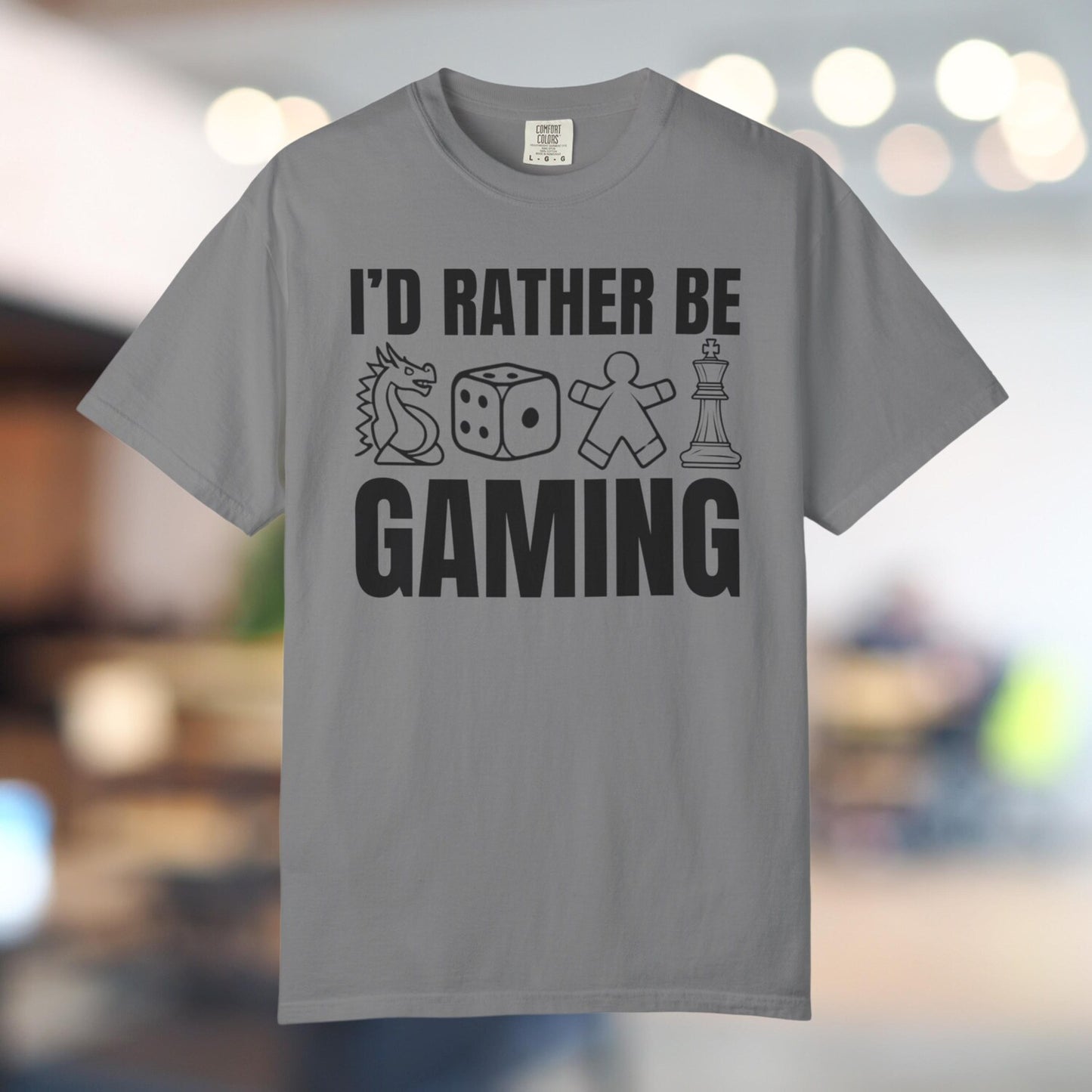 I'd Rather Be Gaming T-Shirt, Unisex Gamer Tee, Perfect for Game Nights, Birthday Gift for Gamers, Playful Casual Wear, Gaming