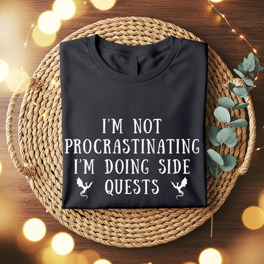 Side Quests Gamer T-Shirt: Funny Gaming Apparel