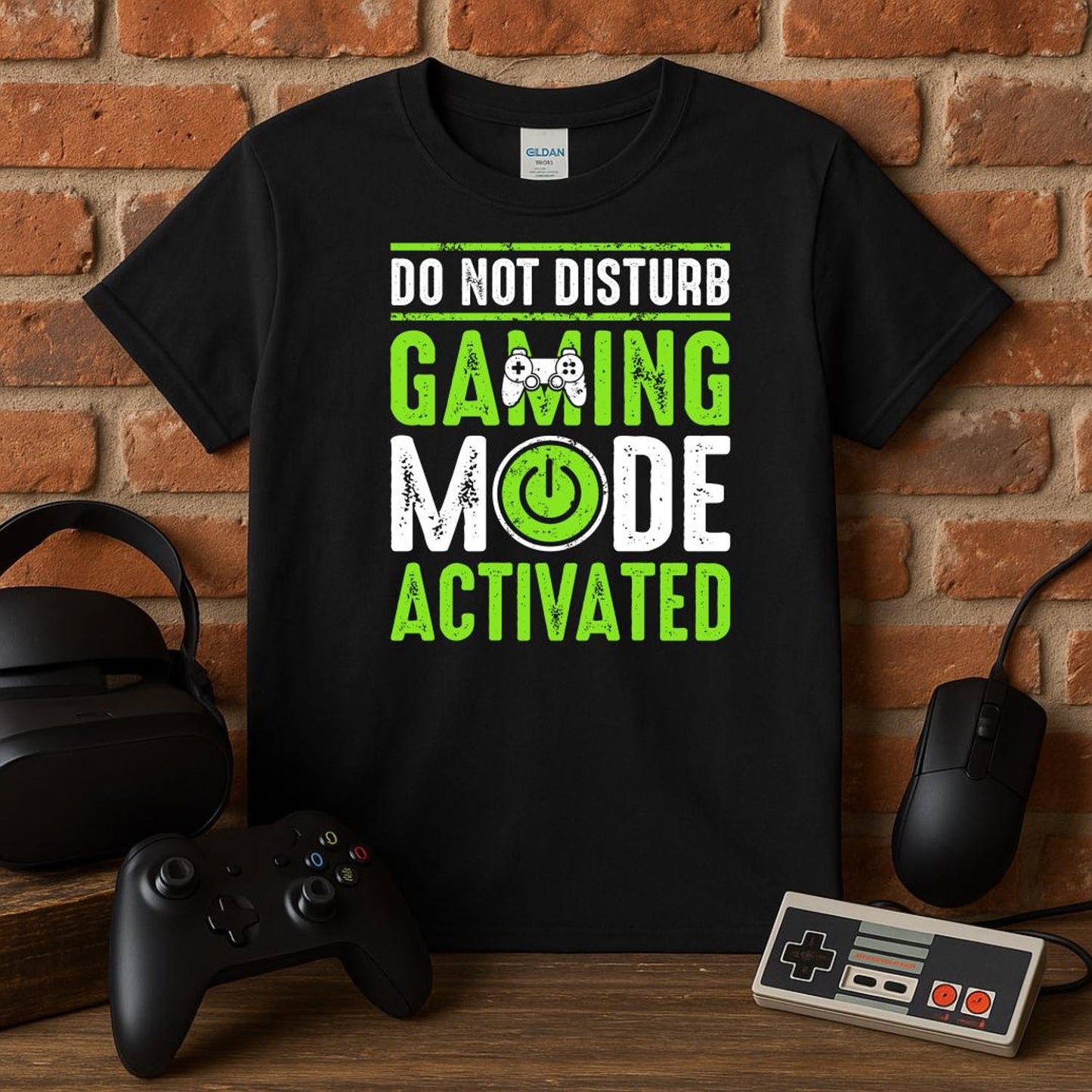 Do Not Disturb Gaming Mode Activated Short-Sleeve Unisex T-Shirt, Gaming Shirt, Gamer Apparel, Video Game Tee, Gaming Fashion, Funny Tee