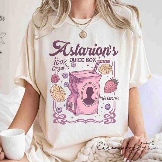 Astarion's Juice Box BG3 Comfort Colors Shirt, Funny Baldur's Gate 3 T-Shirt, Astarion Fan Tee, Vampire Spawn Game Shirt