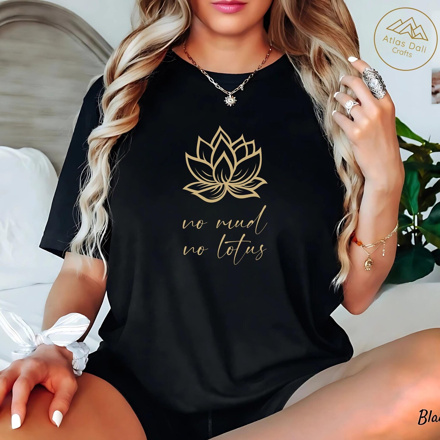 No Mud No Lotus Shirt: Yoga Meditation T-shirt, Mindfulness Unisex Tee Gift