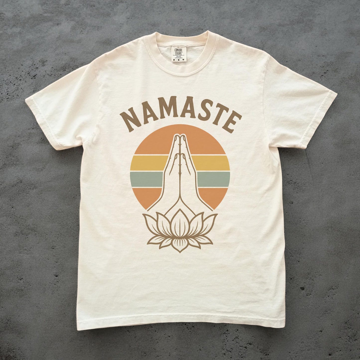 Namaste Shirt: Yoga Spiritual Graphic Tee, Lotus Meditation T-Shirt Gift