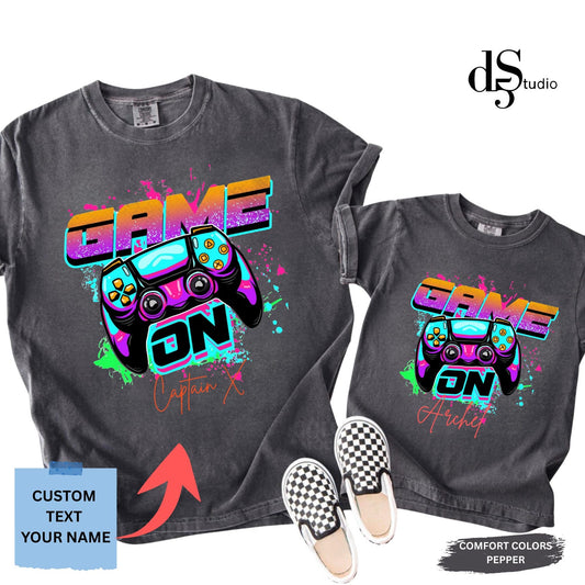 Game On Gamer Tee: Funny Video Game Shirt for Men