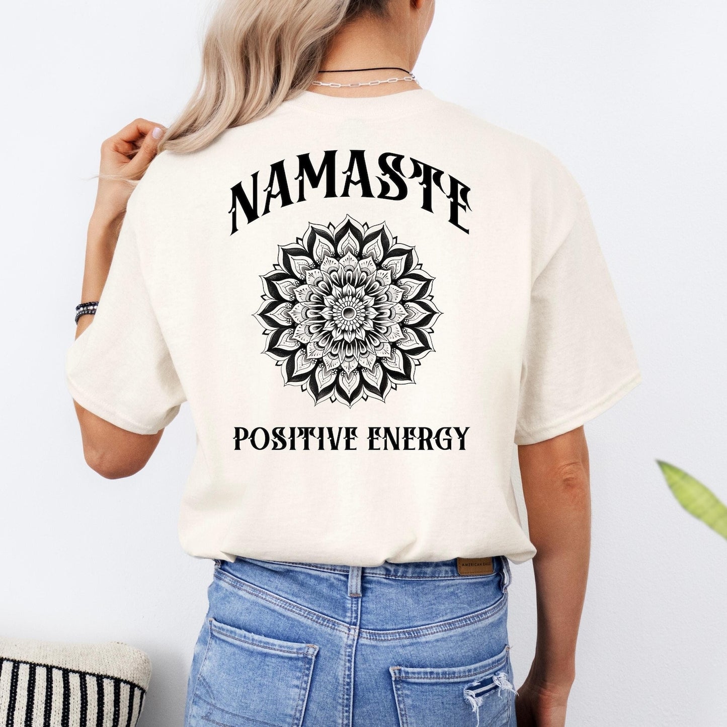 Namaste Mandala T-Shirt | Backprint S-2XL Colors Tee