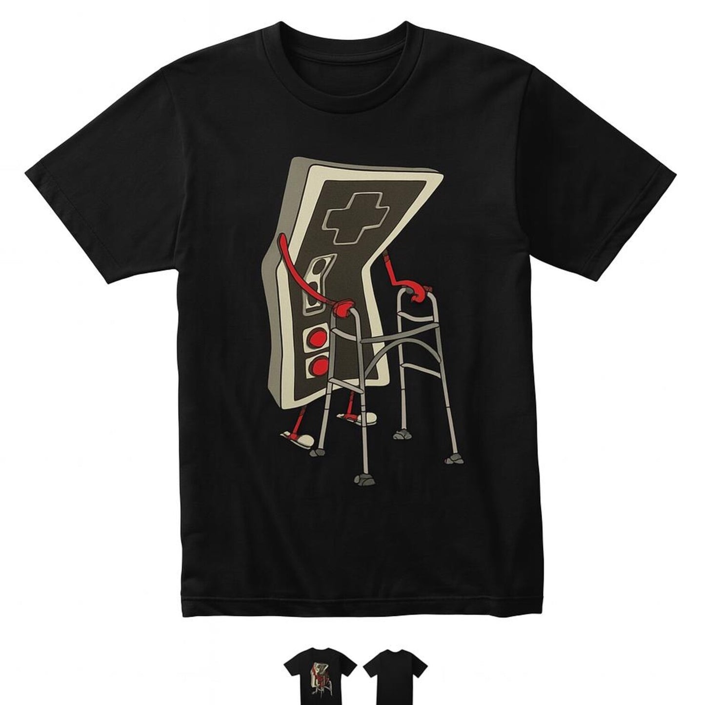 Old School Video Game T Shirt Arcade 80s Retro Graphic Designer T-Shirts Streetwear 1 Cotton Vintage T-Shirts Oversized Streetwear