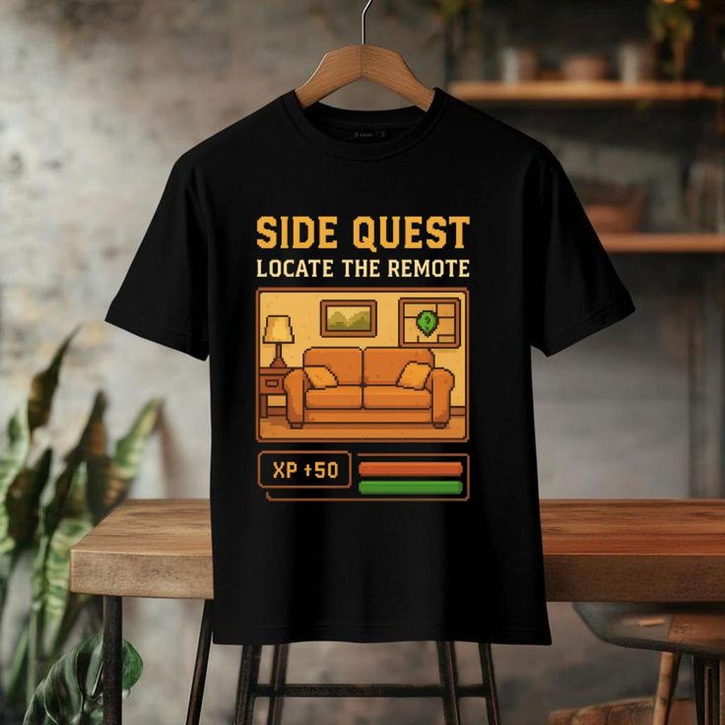Gaming Adventure T-Shirt, Side Quest Tee, Funny Gamer Shirt, Cool Casual Top, Video Game Gift for Friends, Unisex Softstyle Tee