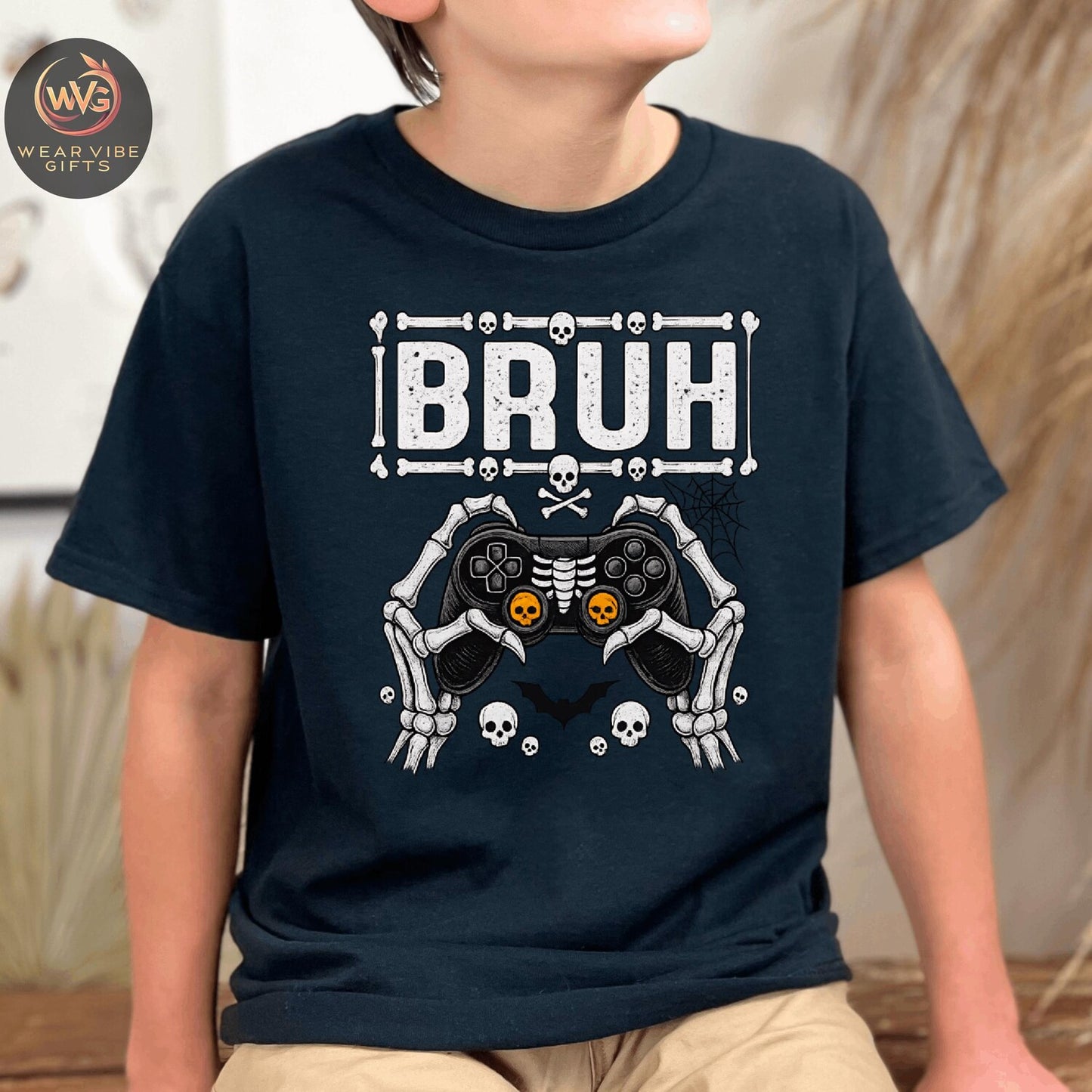 Skeleton Gamer T-Shirt | Funny Halloween Gamer Tee | Spooky Gamer Shirt