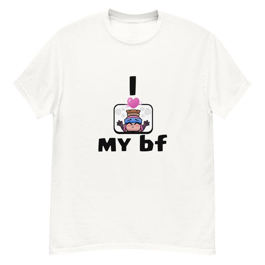 I Heart My BF Clash Royale T-Shirt | Matching Gamer T shirt For Couples | Funny Gamer Tee