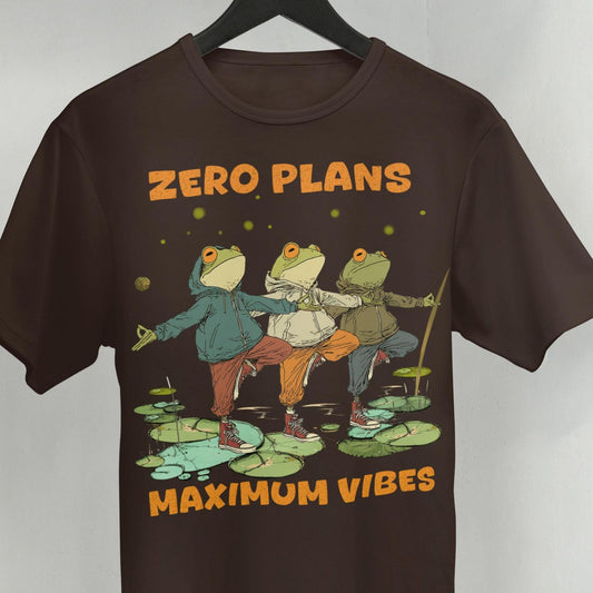 Funny Frog Yoga T-Shirt: Comic Graphic Meditation Tee for Humor Lovers