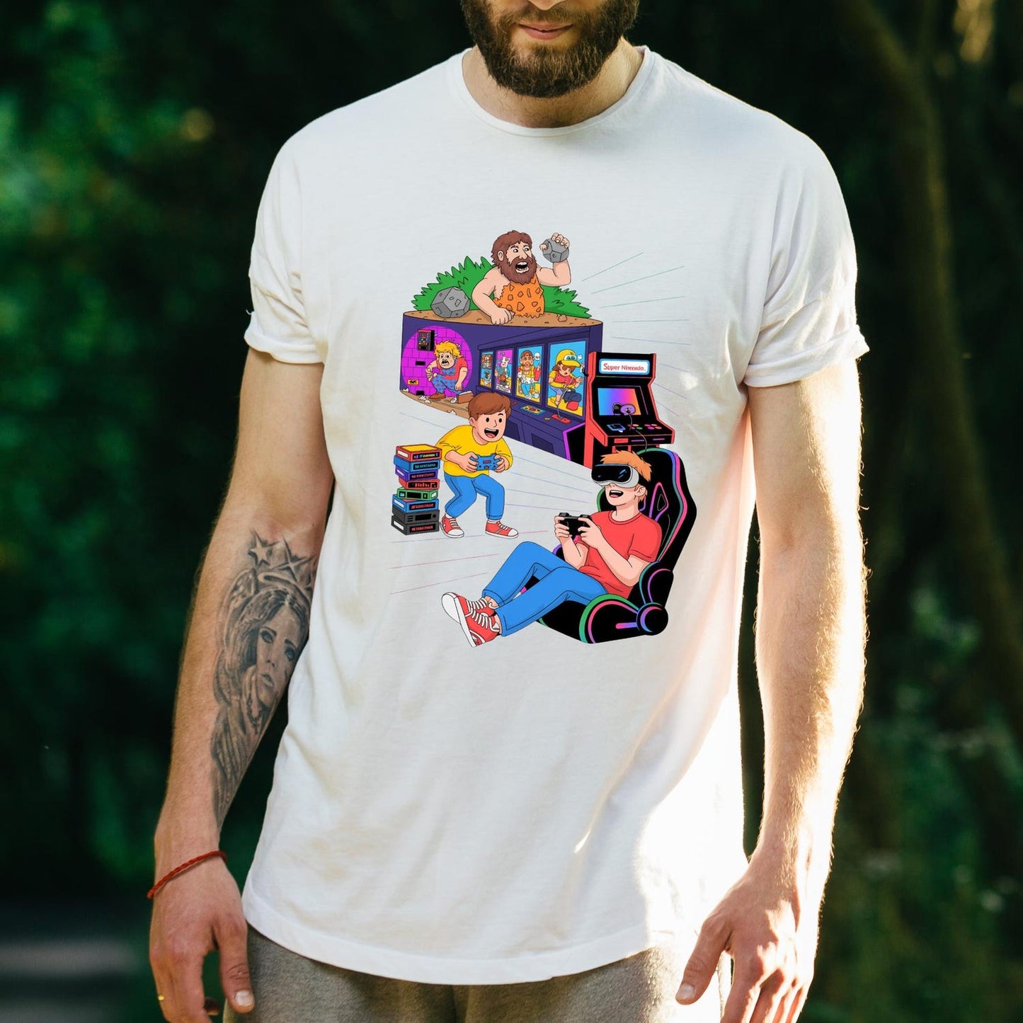 Evolution Gamer T-Shirt | Funny Gamer Gift | Men's Gaming T-shirt For Him