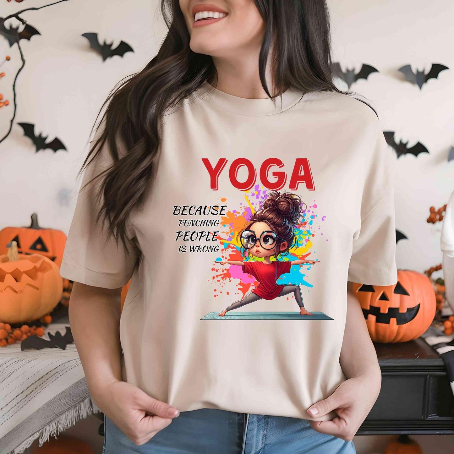 Funny Yoga T-Shirt | Sassy Meditation Stress Relief Gift Tee