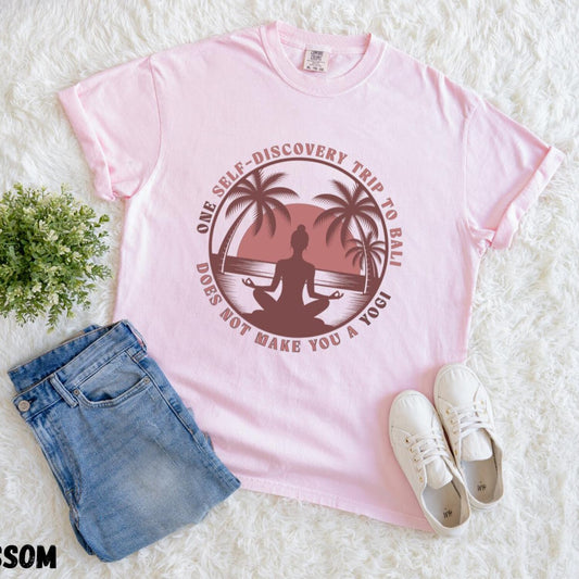 Witty Graphic Tshirt | Yoga Lifestyle Humor Soul-Searching Meditation Funny Cotton Comfort Tee