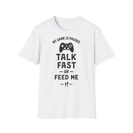 Gaming Quote T-Shirt | My Game Is Paused | Funny Gamer Tee | Unisex Shirt for Gamers | Gift for Gaming Fans, Birthday Gifts