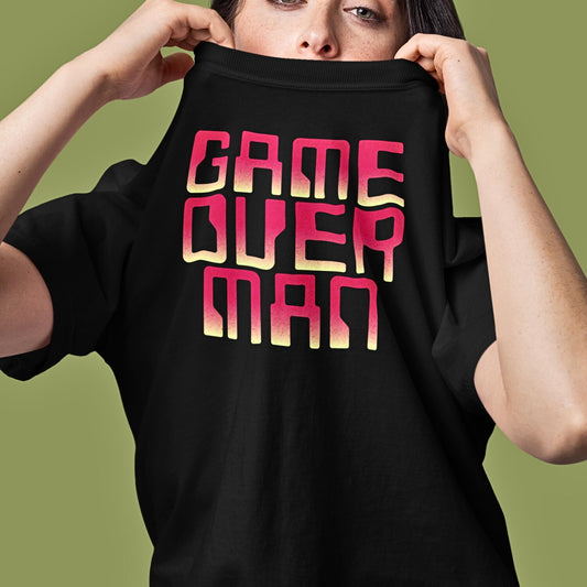Game Over Man Gamer T-Shirt: Funny Video Game Apparel