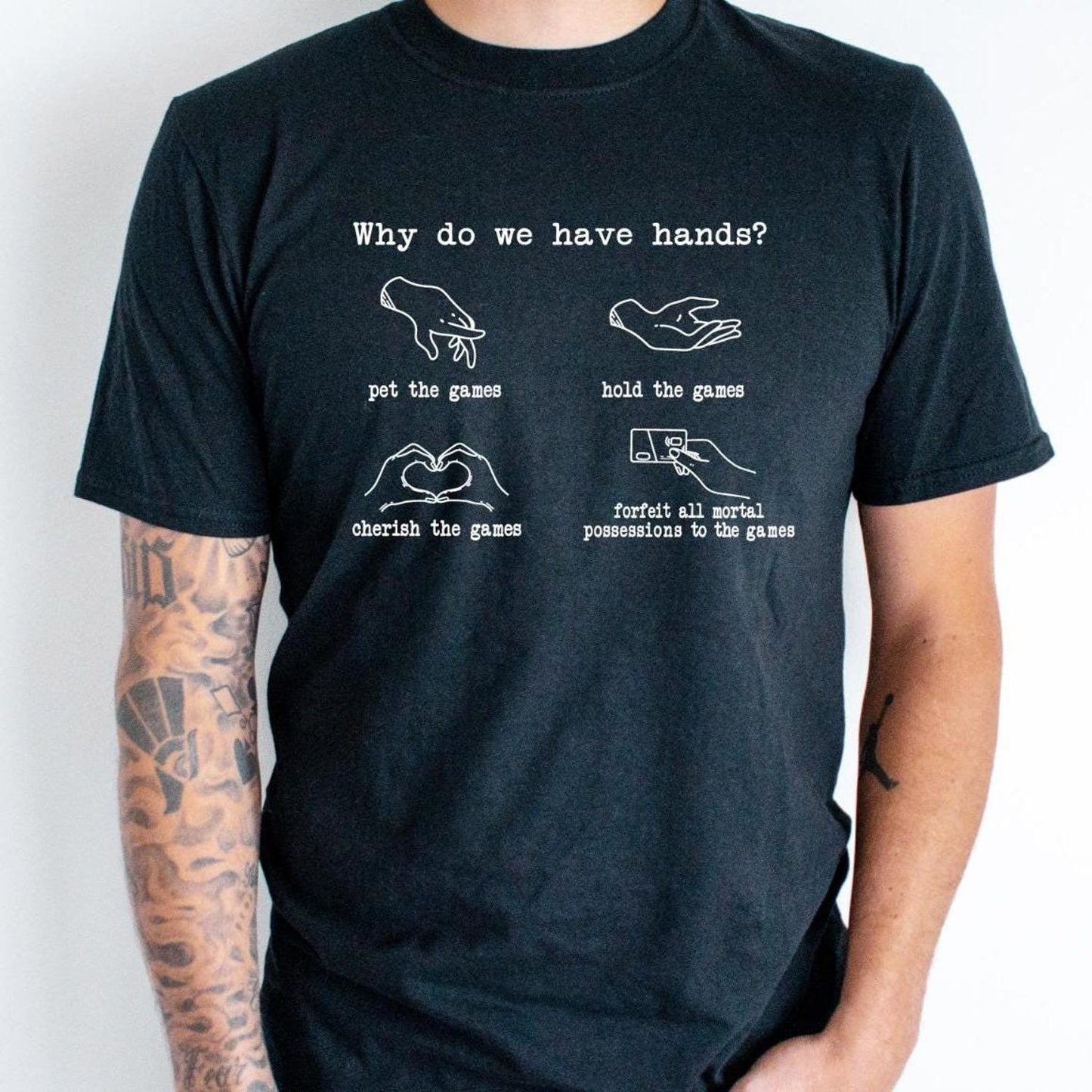 Board And Video Gamer Shirt | Funny Why Do We Have Hands T-shirt | Sarcastic Humor Joke Tee