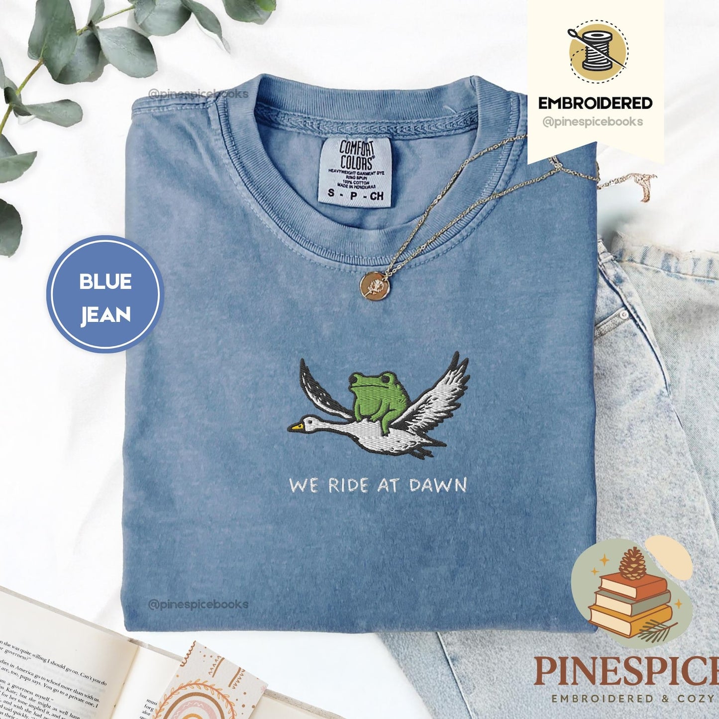 We Ride at Dawn T-Shirt | Funny Frog and Goose Tee | Chaotic Animal Shirt
