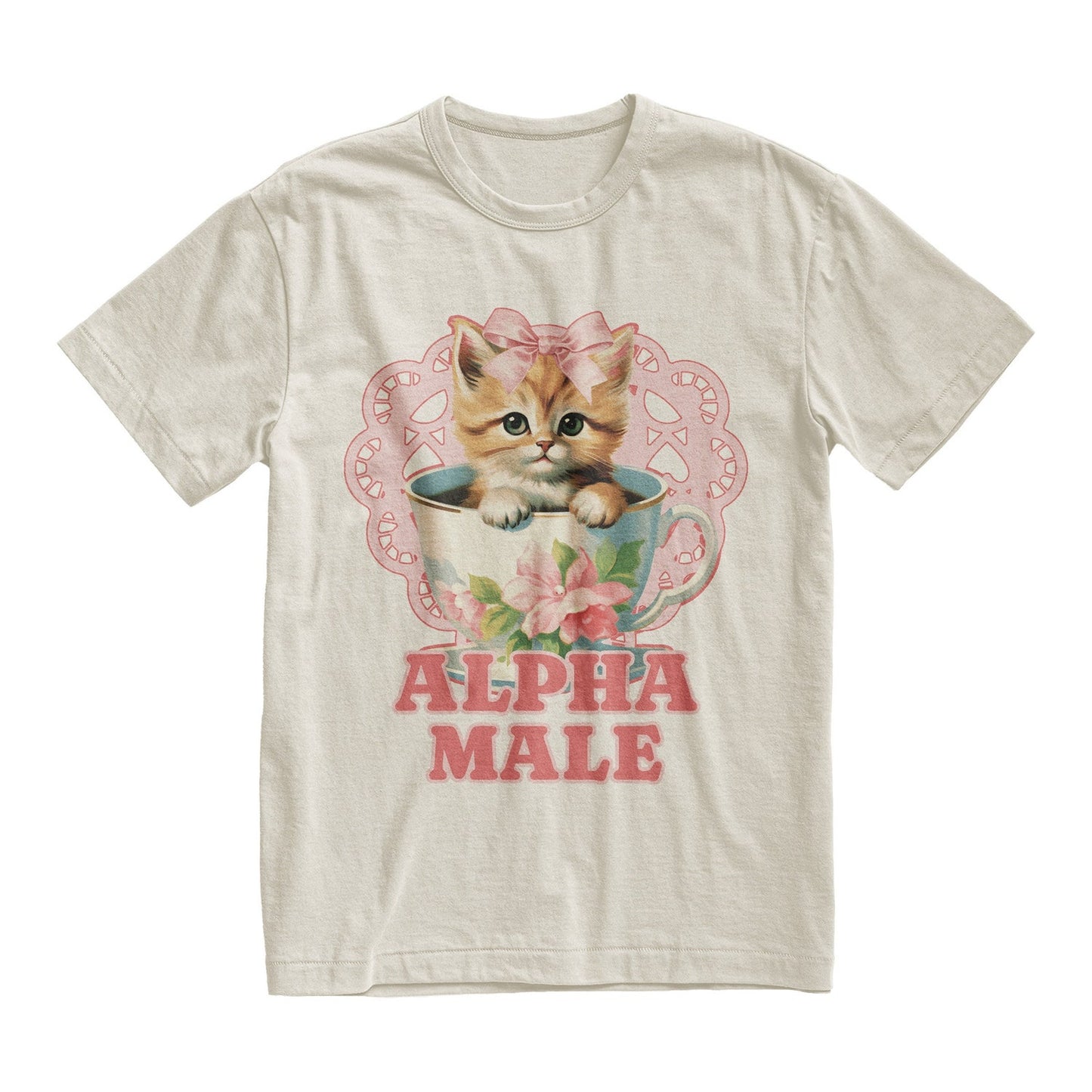 Alpha Male Kitten T-Shirt | Funny Cat Meme Shirt | Boyfriend & Father Gift