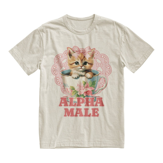 Alpha Male Kitten T-Shirt | Funny Cat Meme Shirt | Boyfriend & Father Gift
