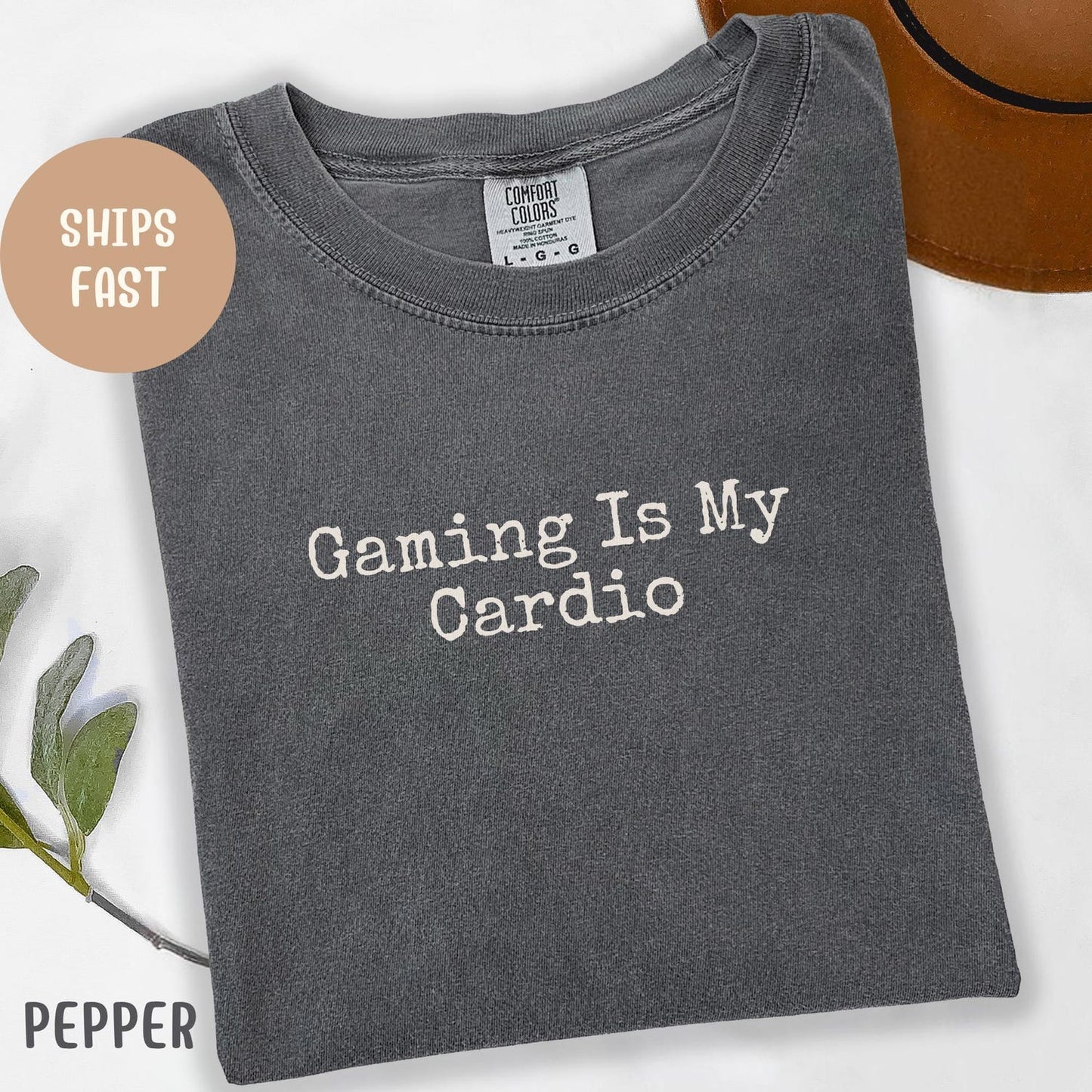 Gaming Is My Cardio T Shirt | Funny Gamer Unisex Tee | Retro Comfort Colors Shirt
