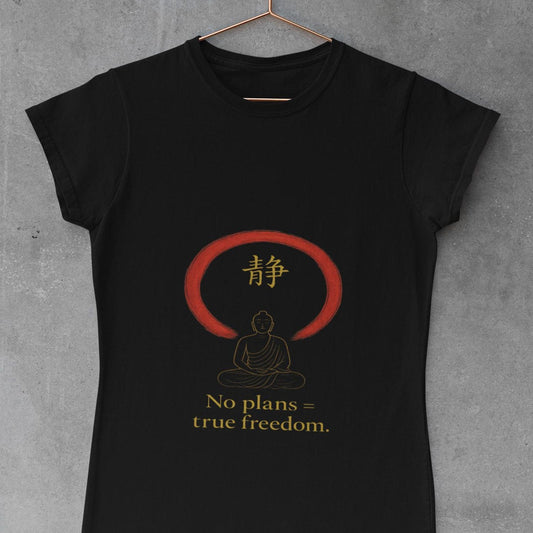Mindful Humor T-Shirt | Zen Quote Japanese Kanji Design Tee