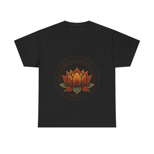 Bloom through darkness Lotus T-Shirt/Spiritual Mindfulness Tee/Zen Quote Inspired Unisex Tee