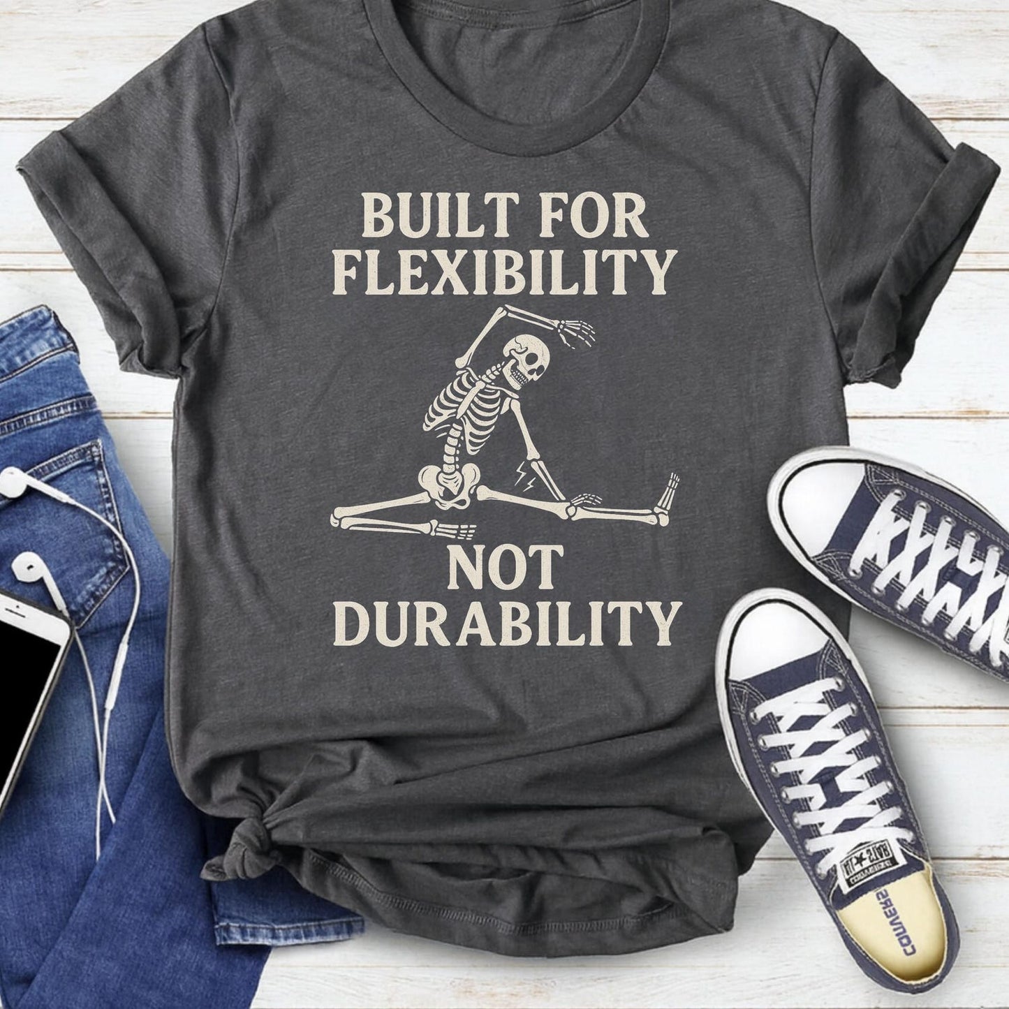 Ehlers Danlos T-Shirt: Flexible Skeleton Graphic, Unisex Tee