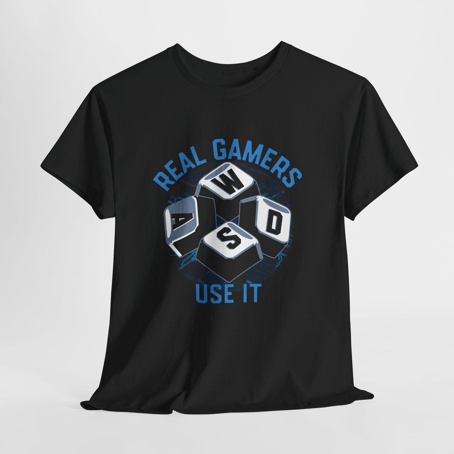 Real Gamers Use It T-Shirt | Funny Gaming Tee | Casual Wear Unisex Cotton Tee