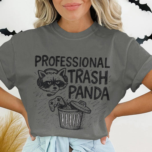 Professional Trash Panda T-Shirt | Cozy Gaming Shirt | Funny Gamer Shirt