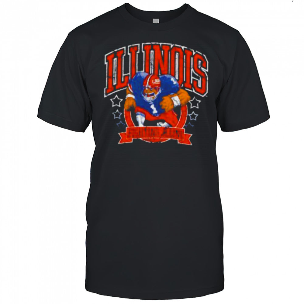 Illinois Fighting Irish Football player vintage shirt