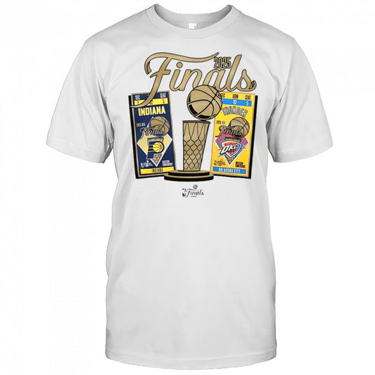 Indiana Pacers Vs Oklahoma City Thunder 2025 NBA Finals Ticket Matchup T Shirt