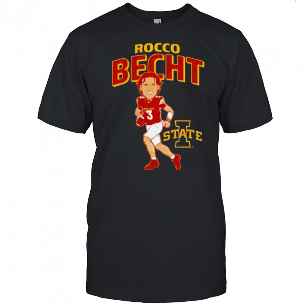 Iowa State Football Rocco Becht Caricature cartoon shirt