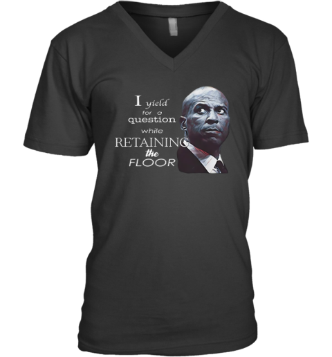 Cory Booker I Yield For A Question While Retaining The Floor V Neck T Shirt