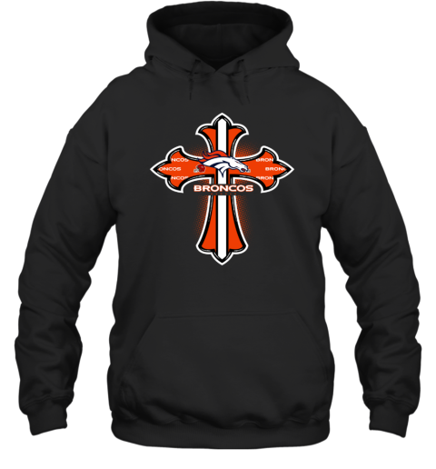The Orange Crusader Cross Denver Broncos Hoodie