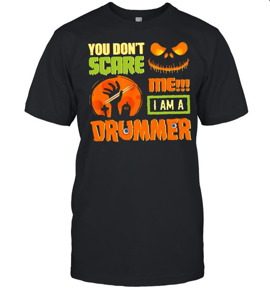 Jack Skellington you don’t scare Me I am a drummer Halloween shirt