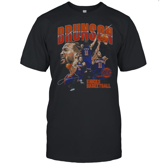 Jalen Brunson New York Knicks Collage Signature 2025 Shirt