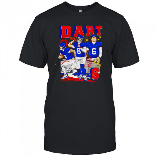 Jaxson Dart No.06 New York Giants football 2025 graphic shirt