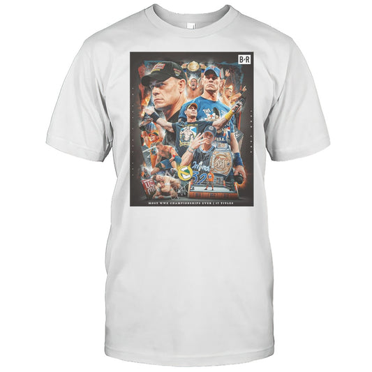John Cena Defeats Cody Rhodes Most WWE Championships Ever 17 Titles Signature T shirt