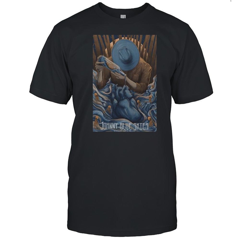 Johnny Blue Skies Mission Ballroom Denver CO Apr 14 2025 Tour T shirt