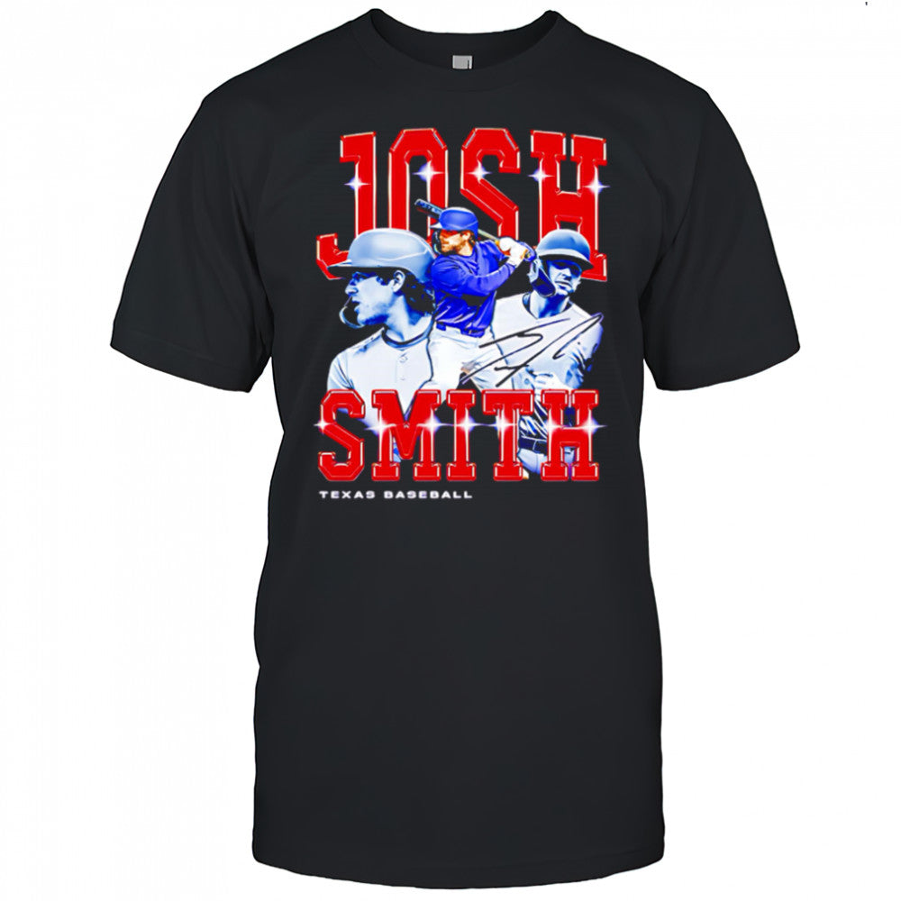 Josh Smith Retro Flair Texas baseball signatue shirt