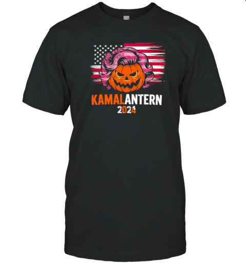 Kamala Harris Retro Halloween Jack O Lantern Flag 2024 T Shirt