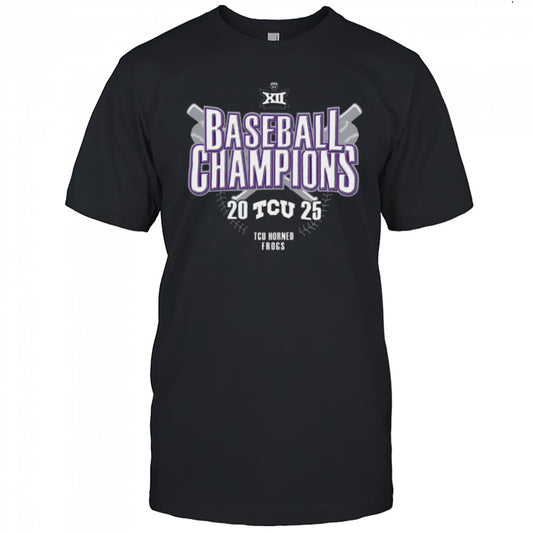 Kansas State Wildcats 2025 Big 12 Baseball Conference Tournament Champions Locker Room T Shirt