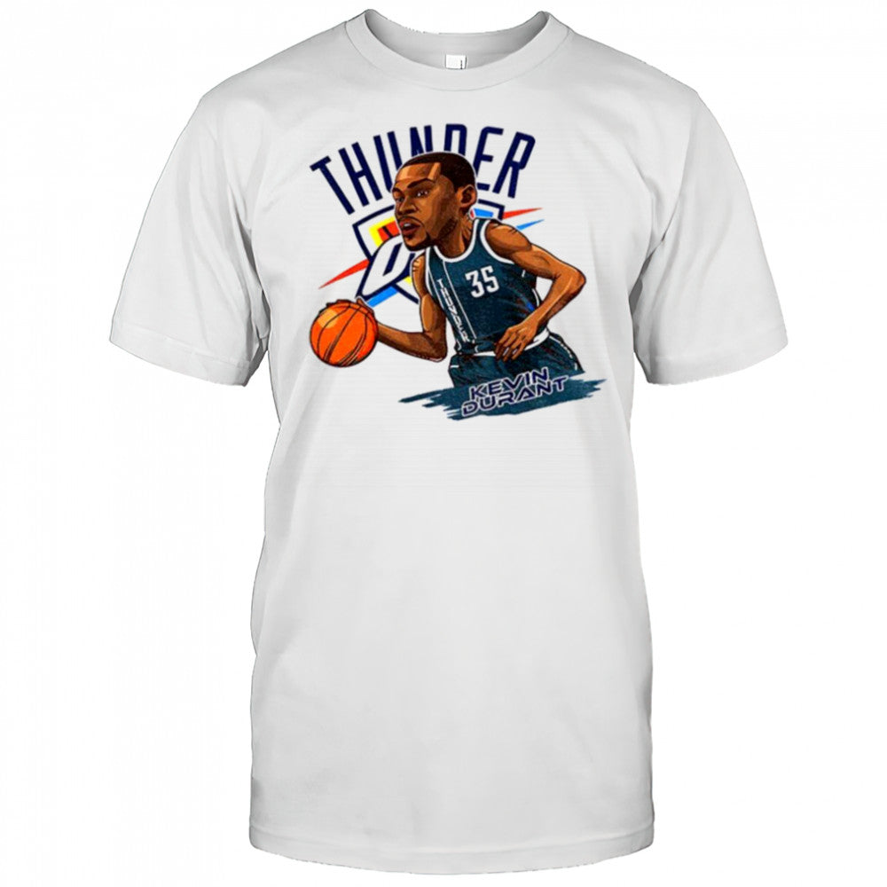 Kevin Durant 35 Oklahoma City Thunder NBA Basketball cartoon shirt