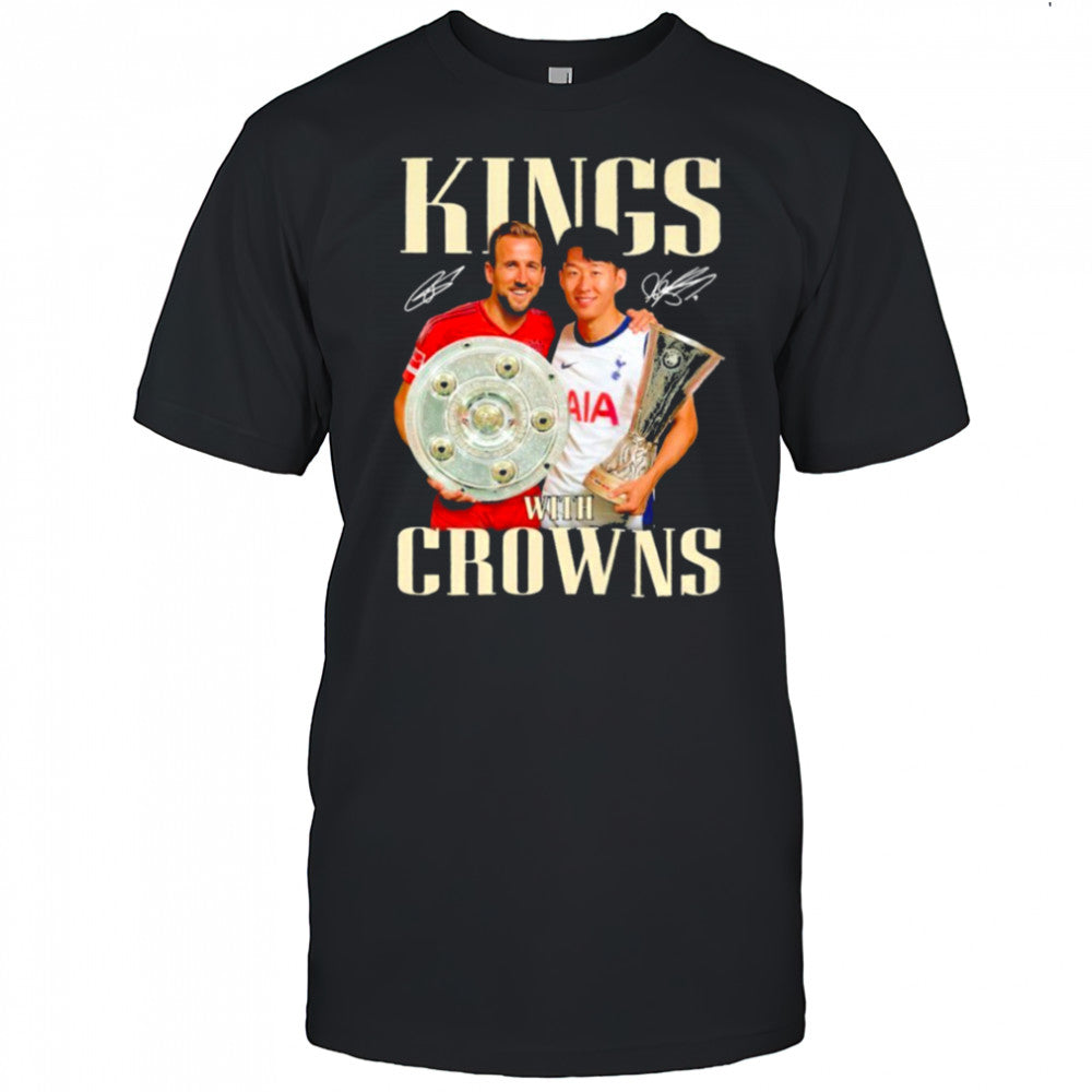 King With Crowns Son Heung Min x Harry Kane Signatures T shirts
