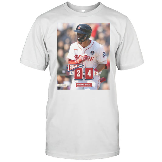 Kristian Campbell Boston Red Sox Win Chicago White Sox Final Score 4  2 Marathon Monday W Apr 21 2025 Poster T shirt