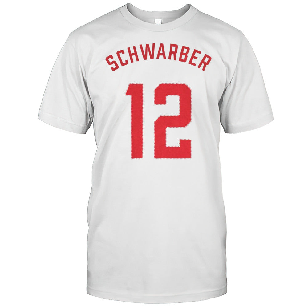 Kyle Schwarber Number 12 Philadelphia Phillies Mlb 2025 T shirt