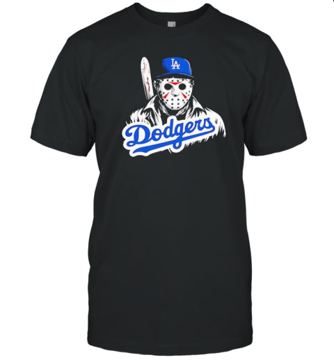 LA Los Angeles Dodger Baseball Jason Halloween T Shirt