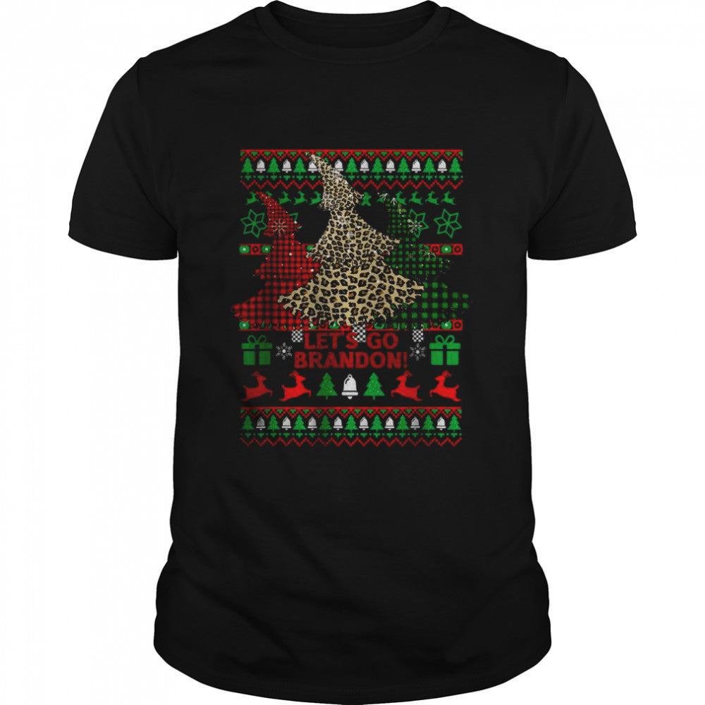 Let’s Go Biden Pro America Red Plaid Christmas Tree T Shirt
