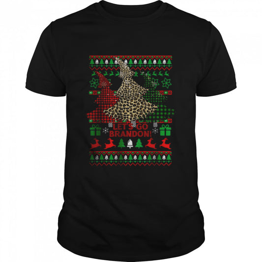 Let’s Go Biden Pro America Red Plaid Christmas Tree T Shirt