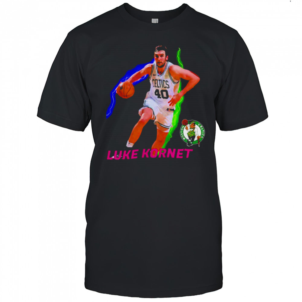 Luke Kornet Boston Celtics Basketball NBA Playoffs 2025 lightning shirt
