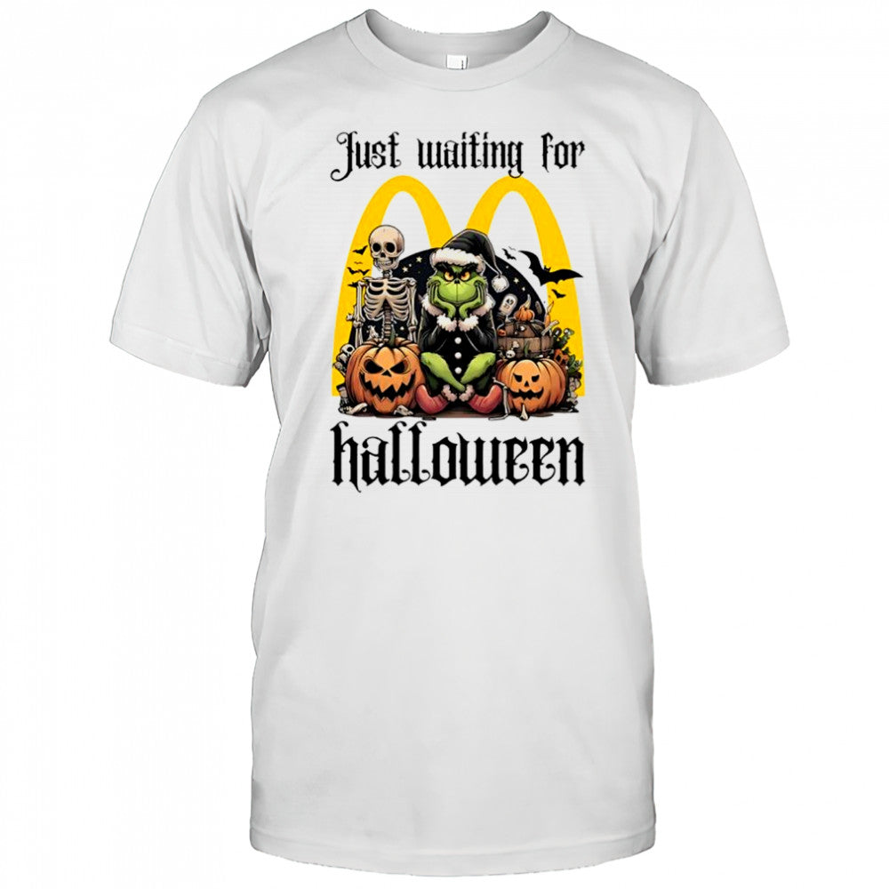 McDonald’s Grinch just waiting for Halloween goth graphic shirt